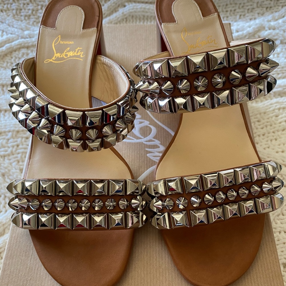 Christian Louboutin Tina Goes Mad Studded Sandals. Brand new with box & dust bag